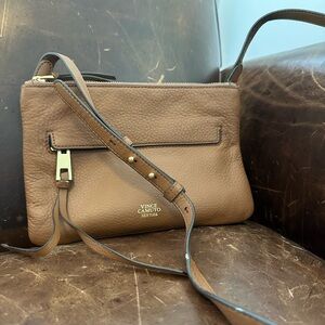 Vince Camuto Tan Leather Crossbody Bag